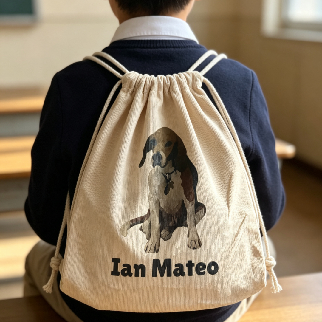 Mochilas con cuerdas de pana